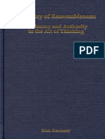 A History of Reasonableness: Testimony and Authority in The Art of Thinking - Rick Kennedy