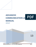 Advanced Communication Lab Manual PDF