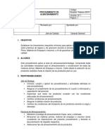 Borrador Procedimiento de Almacenamiento