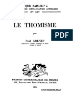 Paul Grenet - Le Thomisme-Presses Universitaires de France (1964) PDF