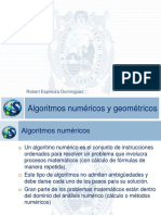 Sesión 10 - Algoritmos Numéricos y Geométricos PDF