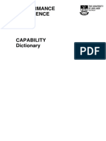 Core Capability Dictionary