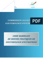 Code de Bonnes Pratiques de Gouvernance D'entreprise