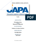 Tarea 4. Expresiones Algebraicas Fina Mejia