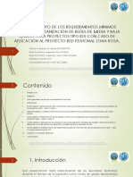 Establecimiento de Requerimientos Minimos para Proyectos Idu