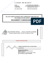 Reglement Du Plan Aménagement de Kenitra PDF