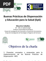 Buenas Practicas Dispensacion y Edu. SSE DR - Mauricio Ceballos