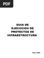 Guía de Ejecución de Proyectos de Infraestructura - Tipo Foncodes