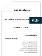 Case Analysis - Nitish@Solutions Unlimited 1