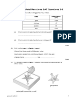 Chemical Reactions SAT Questions 3-6