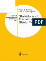 Schmid - Stability and Transition in Shear Flows PDF