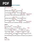 HAIL MARY QUEEN OF FLOWERS Chords