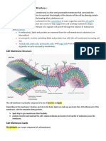 Cell Membrane Function and Structure