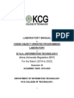 Revised CS8383 (Eee) Oop Lab Man