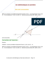 Exercices Demontrer Que Des Droites Sont Concourantes Maths Premiere 1088