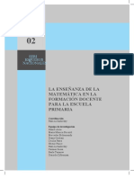 Sadovsky y Otros - La Enseñanza de La Matemática en La Formación Docente para La Escuela Primaria PDF