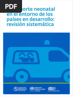 Transporte Neonatal en Paises en Desarrollo PDF