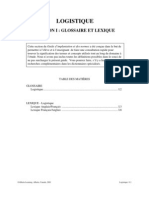 Glossaire Logistique en FR