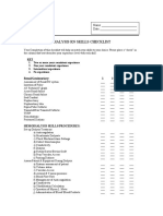 Dialysis RN Skills Checklist