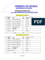 Proposed Work Plan Spring 20202