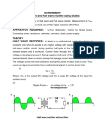 Half Wave and Full Wave Rectifier