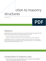 Introduction To Masonry Structures