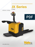 Yale Electric Rider Pallet Truck - MP20XUX - A4 Brochure - Low Res