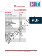 SAP SD Standard Reports T - CODESManoj Tony PDF