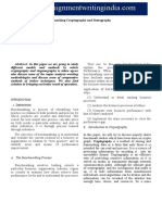 Benchmarking Cryptography and Stenography: Introduction To Crypotgraphy