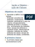 Criando Classes e Tratamento de Erros