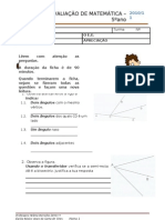 FICHA DE AVALIAÇÃO DE MATEMÁTICA - 5ºano