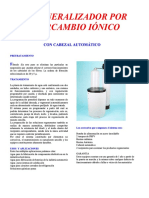 Desmineralizador Por Intercambio PDF