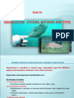 Unit III Aquaculture Systems Methods and Types