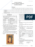 Class 10 TH SST Sample Paper