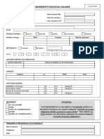 Fiche RENSEIGNEMENT Salarié PDF