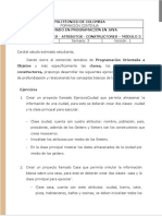 Módulo 3 - Ejercicios Clases - Atributos - Constructores