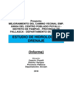 Estudio de Hidrología y Drenaje Puyalli