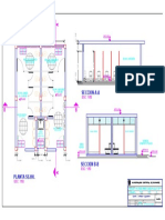 Arquitectura Planta y Cortes SSHH