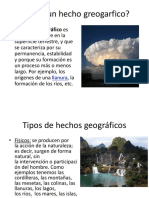 Que Es Un Hecho Geográfico