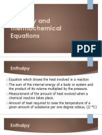 Enthalpy and Thermochemical Equations