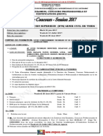 AVIS Et Fiche Inscription BTS Génie Civil 2017