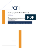 Financial Synergy Valuation Template