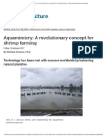 Aquamimicry A Revolutionary Concept For Shrimp Farming