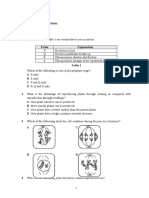 Exercise On Cell Division