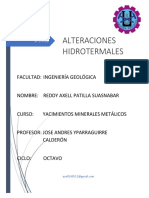 Alteraciones Hidrotermales