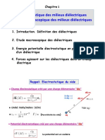 Etude Macro. Milieux Diélectriques