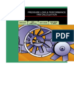 Pressure Loss & Performance Fan Calculation: Input Data Edit Comp & Fitg View Graph View Chart & DRWG