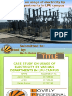 Power Consuption and Distribution in LPU