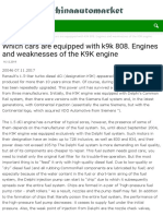 Which Cars Are Equipped With k9k 808. Engines and Weaknesses of The K9K Engine