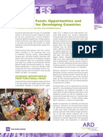 Functional Foods Opportunities and Challenges For Developing Countries